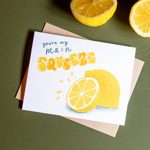 Main Squeeze Lemon Card