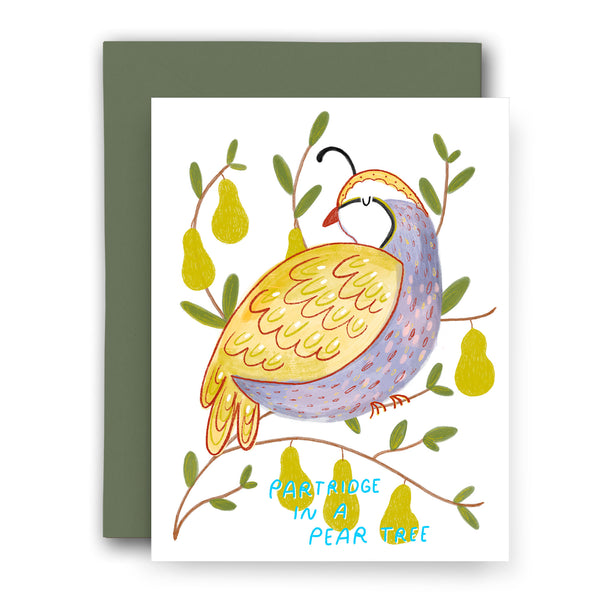 Partridge in a Pear Tree Christmas Card