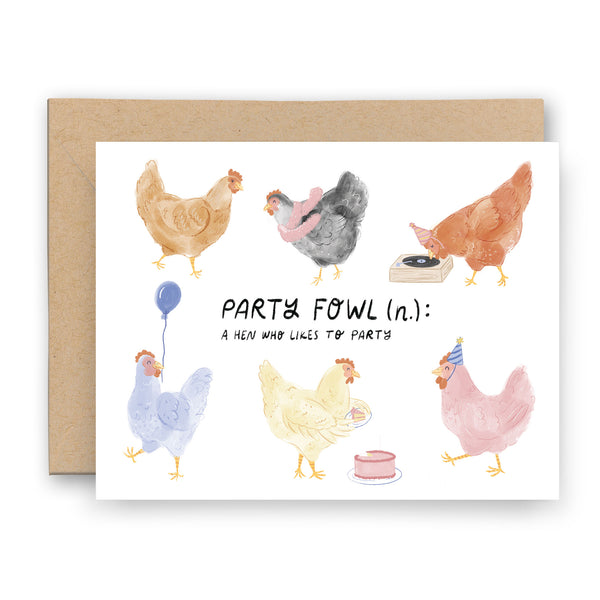 Party Fowl Birthday Card