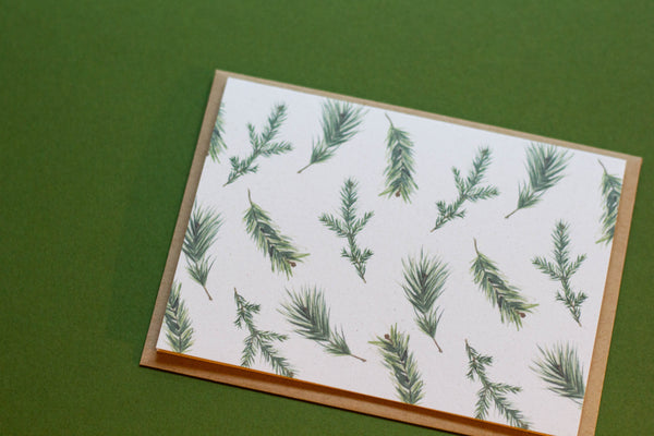 Pine Branch Notecards - Set of 8