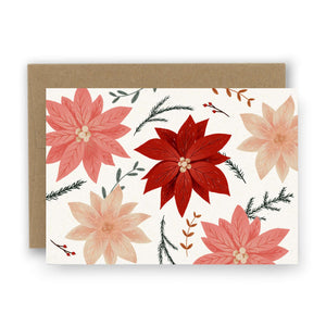 Poinsettia Notecards - Set of 8