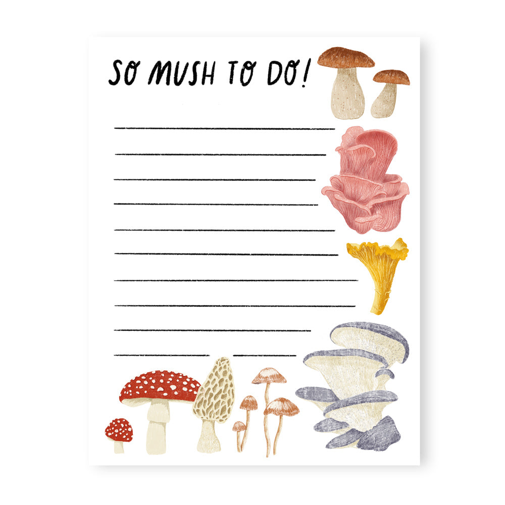 So Mush To Do! Mushroom Notepad