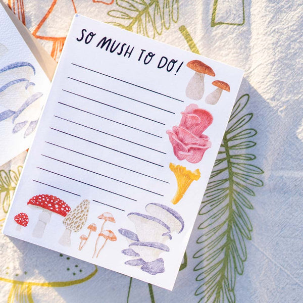 So Mush To Do! Mushroom Notepad